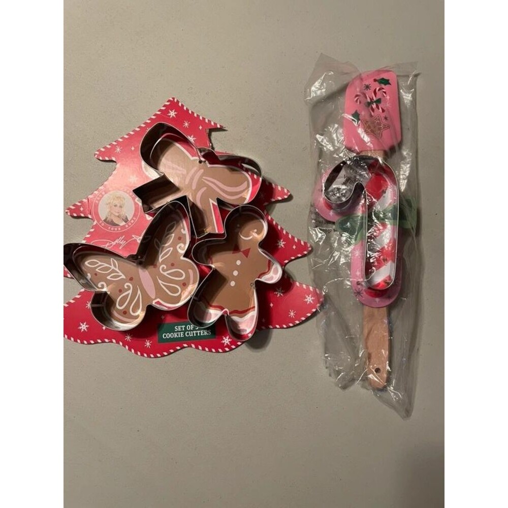 Dolly Christmas Cookie cutter set & Spatula New